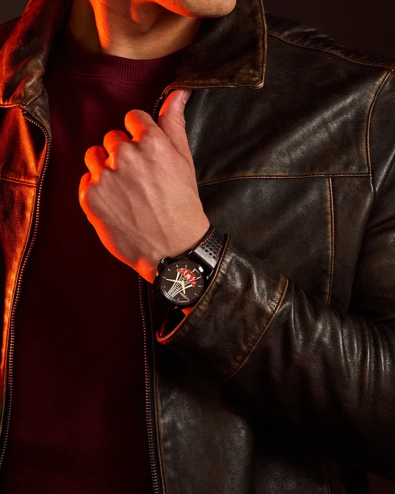 Stark, Kinda Sorta Famous Black Dial Leather Strap AW2095-41W